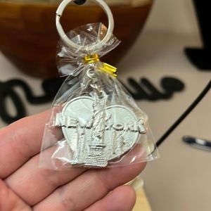 NEW YORK bag charm or key chain